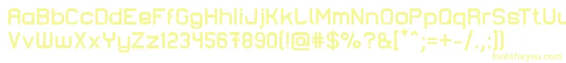 Шрифт LastwaerkBold – жёлтые шрифты