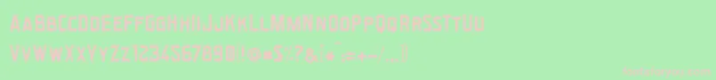 BonzerSanFrancisco Font – Pink Fonts on Green Background
