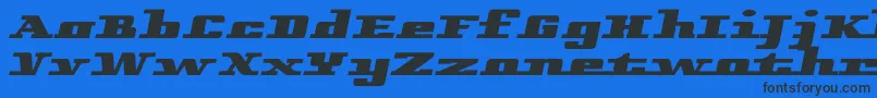 Remarcleright Font – Black Fonts on Blue Background