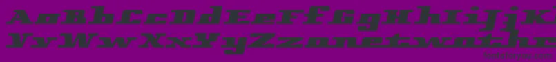 Remarcleright-fontti – mustat fontit violetilla taustalla