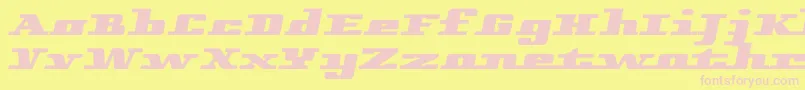 Remarcleright Font – Pink Fonts on Yellow Background