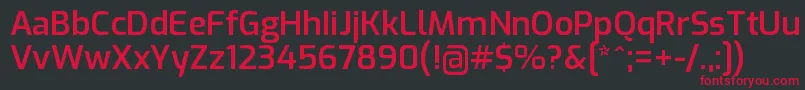Más sobre la fuente ExoSemibold fuente ExoSemibold – Fuentes Rojas Sobre Fondo Negro