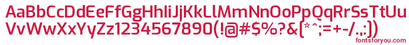 ExoSemibold Font – Red Fonts