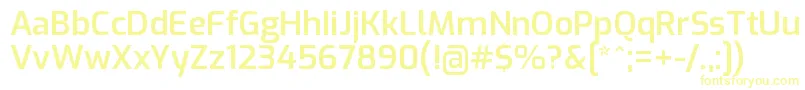 ExoSemibold Font – Yellow Fonts