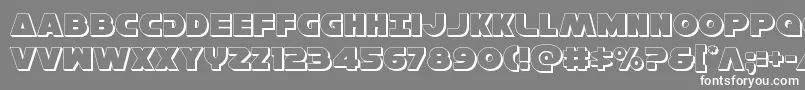 More about Hansolov33D Font Hansolov33D Font – White Fonts on Gray Background
