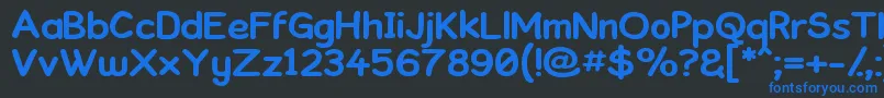 Więcej informacji o czcionce Kronika ffy Czcionka Kronika ffy – niebieskie czcionki na czarnym tle