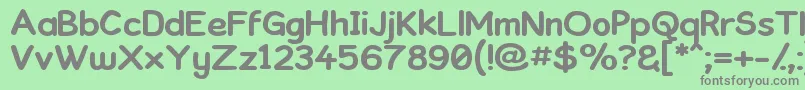 Kronika ffy Font – Gray Fonts on Green Background
