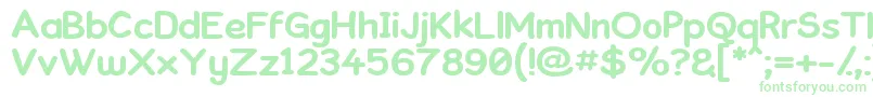 Kronika ffy Font – Green Fonts on White Background