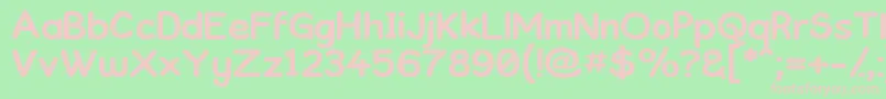 Kronika ffy Font – Pink Fonts on Green Background