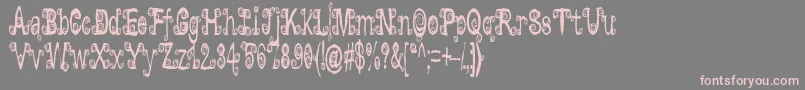 Lyarith Font – Pink Fonts on Gray Background