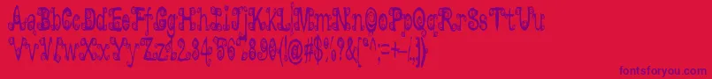 Lyarith Font – Purple Fonts on Red Background