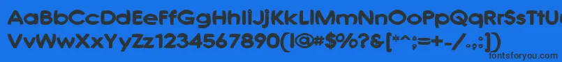 JoshsFont Font – Black Fonts on Blue Background