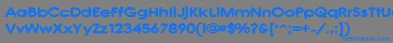 JoshsFont Font – Blue Fonts on Gray Background