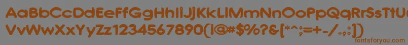 JoshsFont Font – Brown Fonts on Gray Background
