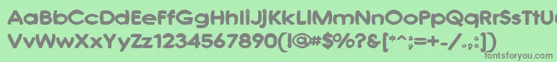 JoshsFont Font – Gray Fonts on Green Background