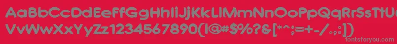 JoshsFont Font – Gray Fonts on Red Background