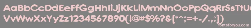 JoshsFont Font – Pink Fonts on Gray Background
