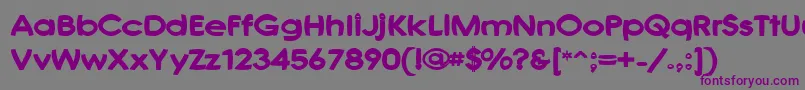 JoshsFont Font – Purple Fonts on Gray Background