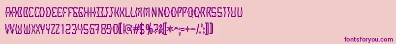 Miswak Font – Purple Fonts on Pink Background