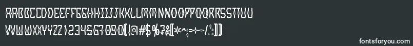 Miswak Font – White Fonts on Black Background