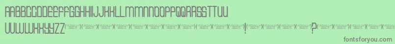 Cvfbuffalogrove Font – Gray Fonts on Green Background