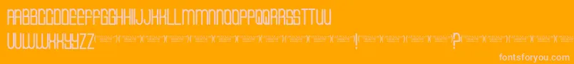 Cvfbuffalogrove Font – Pink Fonts on Orange Background