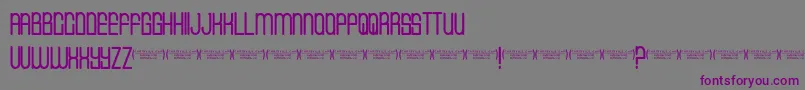 Cvfbuffalogrove Font – Purple Fonts on Gray Background