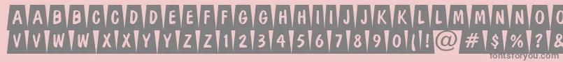 DominottlcmdvbkRegular Font – Gray Fonts on Pink Background