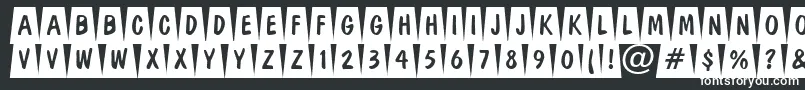DominottlcmdvbkRegular-Schriftart – Weiße Schriften