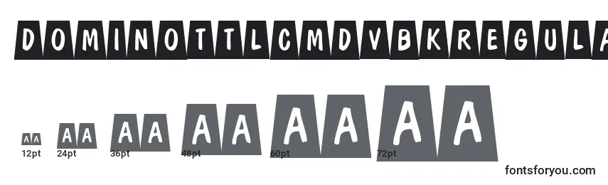 DominottlcmdvbkRegular Font Sizes