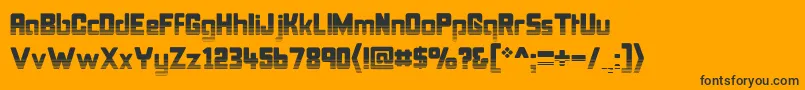 BonkUndercut Font – Black Fonts on Orange Background