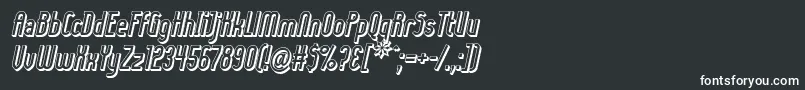 Ladyi3Do Font – White Fonts on Black Background