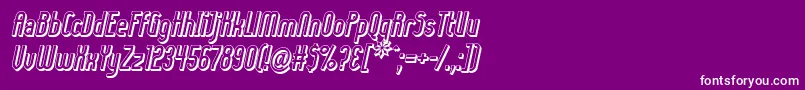 Ladyi3Do Font – White Fonts on Purple Background