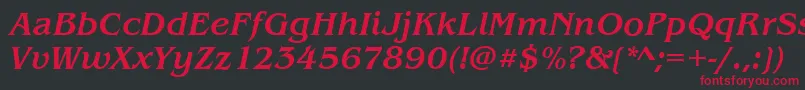 More about BenjaminMediumitalic Font BenjaminMediumitalic Font – Red Fonts on Black Background
