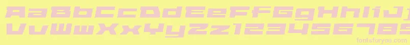 Elepao Font – Pink Fonts on Yellow Background