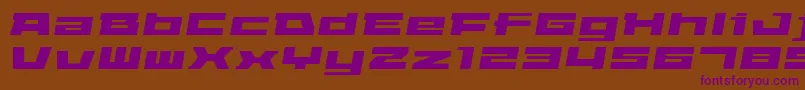 Elepao Font – Purple Fonts on Brown Background