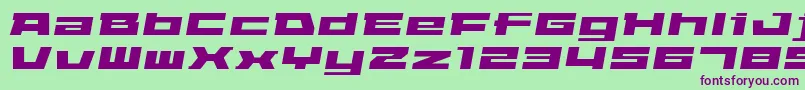 Elepao Font – Purple Fonts on Green Background