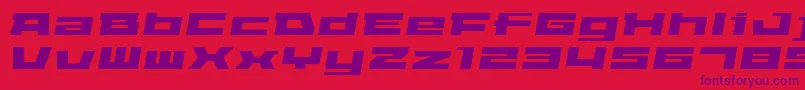 Elepao Font – Purple Fonts on Red Background