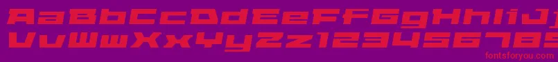 Elepao Font – Red Fonts on Purple Background