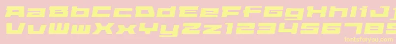 Elepao Font – Yellow Fonts on Pink Background