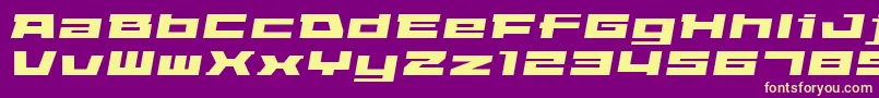 Elepao Font – Yellow Fonts on Purple Background