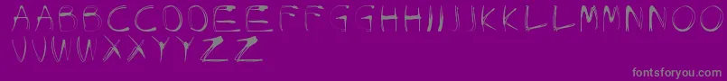 GlowCarroDanishSpiik Font – Gray Fonts on Purple Background