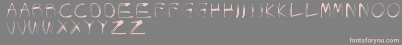 GlowCarroDanishSpiik Font – Pink Fonts on Gray Background