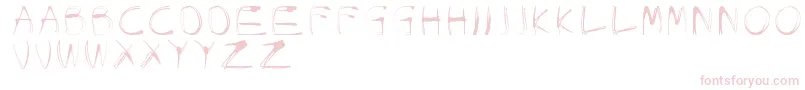 GlowCarroDanishSpiik Font – Pink Fonts on White Background
