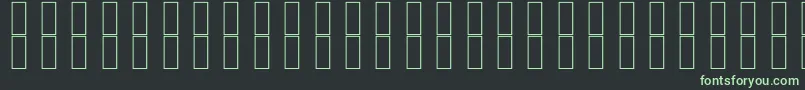 Шрифт SkrHead2 – зелёные шрифты на чёрном фоне