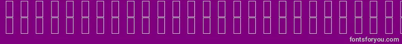SkrHead2 Font – Green Fonts on Purple Background