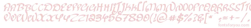 KanglishItalic Font – Pink Fonts on White Background