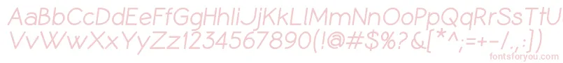 CoameiBi Font – Pink Fonts on White Background