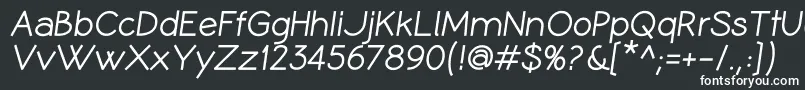 Шрифт CoameiBi – белые шрифты на чёрном фоне