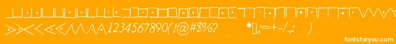fuente Pigpencodefont – Fuentes Blancas Sobre Fondo Naranja